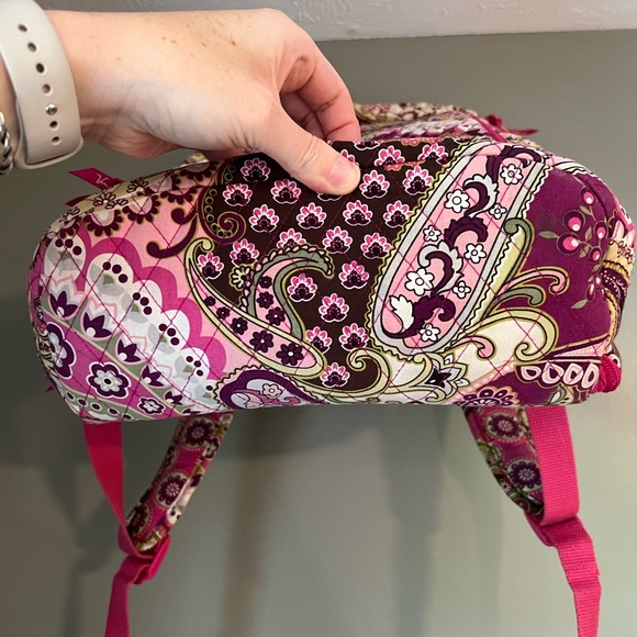 Vera Bradley Laptop Campus Backpack in "Very Berry Paisley" Pattern - Picture 3 of 7
